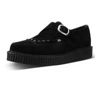 T.U.K. Pointed Creeper Monk Buckle - Zapatos Hombre y Mujer - Color Black Suede - Talla EU41
