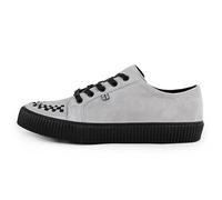 T.U.K. Ribbed Sole Sneaker - Zapatillas de Moda para Hombres y Mujeres - Estilo Skate, Punk, Rock y Gótico en Piel, Ante y Lona - Color Gris Ante - Talla 41