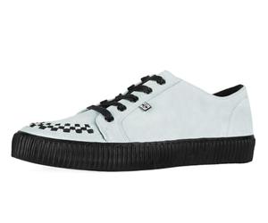 T.U.K. Ribbed Sole Sneaker - Zapatillas de Moda para Hombres y Mujeres - Estilo Skate, Punk, Rock y Gótico en Piel, Ante y Lona - Color Gris Ante - Talla 44