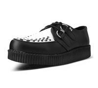 T.U.K. Vegan Viva Low Creeper - Zapatos Hombre y Mujer - Color Black and White TUKskin™ - Talla EU37