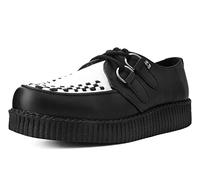 T.U.K. Vegan Viva Low Creeper - Zapatos Hombre y Mujer - Color Black and White TUKskin™ - Talla EU38