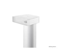 T-UR 125 Conector 90° Con Tubo Redondo, Elemento De Conexión, Blanco, L 900 mm