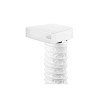 T-Urx 125 Pieza de Desvío 90° Con Tubería Fllexible, Elemento Conexión, Blanca,