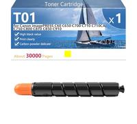T01 Cartucho de Tóner Compatible para Canon imagePRESS C60 C650 C700 C710 C710CA C750 C800 C810 C850 C910 Impresoras, Alto Rendimiento 30000 Páginas, Impresión Nítida,Yellow-1 Pack