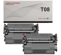 T08 Pack 2 Toner Negro Compatible con Canon 3010C006