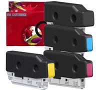 T08N1 T08N2 T08N3 T08N4 Pack 4 Cartuchos de Tinta pigmentada Multicolor Compatible con Epson C13T08N140 C13T08N240 C13T08N340 C13T08N440