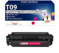 T09 Cartuchos de Tóner Compatibles con Chip para Canon imageCLASS X C1127iF MF1127C X LBP1127C i-SENSYS X C1127i C1127iF C1127P Impresoras, 7600 Páginas,Magenta-1 Pack