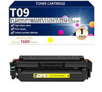 T09 Cartuchos de Tóner Compatibles para Canon imageCLASS X C1127iF MF1127C X LBP1127C i-SENSYS X C1127i C1127iF C1127P Impresora, 7600 Páginas,Black- 4 Pack