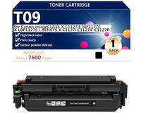T09 Cartuchos de Tóner Compatibles para Canon imageCLASS X C1127iF MF1127C X LBP1127C i-SENSYS X C1127i C1127iF C1127P Impresora, 7600 Páginas,Black-1 Pack