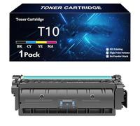 T10 Cartucho de Tóner de Repuesto para Canon T10 T10K T10C T10Y T10M para Canon Color ImageCLASS XMF1538 LBP1538 XC1538 C1533 C1538 i-SENSYS XC1533 1538 Impresoras con Chip,C-1 Pcs