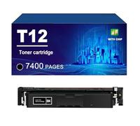 T12 Cartucho De Tóner Compatible con Impresoras para Canon Color ImageCLASS X LBP1333C X MF1333C; I-SENSYS X C1333i X C1333iF X C1333P,Black-1 Pack