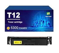 T12 Cartucho De Tóner Compatible con Impresoras para Canon Color ImageCLASS X LBP1333C X MF1333C; I-SENSYS X C1333i X C1333iF X C1333P,Yellow-1 Pack