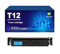 T12 Cartucho De Tóner Compatible con Impresoras para Canon Color ImageCLASS X LBP1333C X MF1333C; I-SENSYS X C1333i X C1333iF X C1333P,Cyan-1 Pack