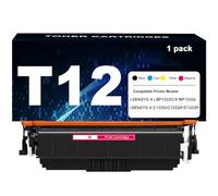 T12 Cartucho de Tóner de Alta Capacidad para impresoras para Canon imageCLASS X LBP1333C MF1333C i-SENSYS X C1333i C1333P C1333iF, con Chip e impresión de Alta definición