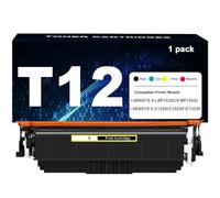 T12 Cartucho de Tóner de Alta Capacidad para impresoras para Canon imageCLASS X LBP1333C MF1333C i-SENSYS X C1333i C1333P C1333iF, con Chip e impresión de Alta definición