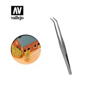 T12009 Pinzas de Punta Curva de Acero Inoxidable (175 mm)