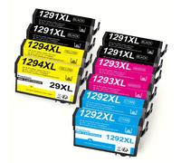 T1295 Multipack Compatible con Cartuchos de Impresora Epson WF 3520, para Epson T1291 T1292 T1293 T1294 para Stylus SX435W SX235W SX525WD Stylus Office BX535WD (Paquete de 1-15)