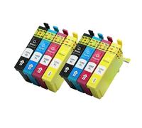 T1295 Multipack (T1291 T1292 T1293 T1294) Cartucho de Tinta Repuesto Compatible con impresoras Epson Stylus SX435W SX235W y Workforce WF-3520 WF-3540(2SET)