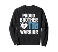 T1D orgulloso hermano de la diabetes conciencia tipo 1 Sudadera