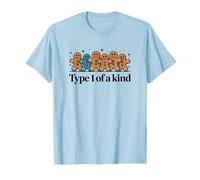 T1D Tipo 1 De Una Clase Diabetes Galletas Traje De Navidad Niños Camiseta