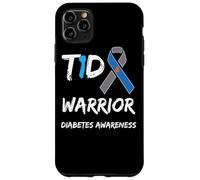 T1D Warrior Type 1 Diabetes Awareness Blue Ribbon Carcasa para iPhone 11 Pro Max