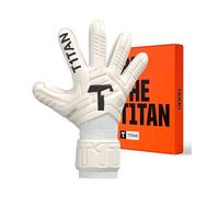 T1TAN Classic 1.0 White-out Junior - Guantes de Portero para niños - sin protección para los Dedos - Guantes de Portero de fútbol - Talla 3