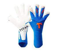 T1TAN Guantes de Portero Alien Gravity Blue 2.0, para Adultos - Guantes de Futbol - Unisexo - Agarre de 4 mm - Talla 9