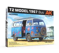 T2 Modelo 1967 Autobús 1:35 Kit De Modelo De Plástico AK INTERACTIVE