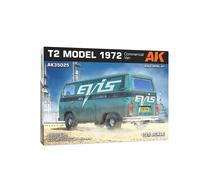 Maqueta VW T2 1972 1/35 AK INTERACTIVE 35025 ,170 + Piezas,Camioneta Paneles,)
