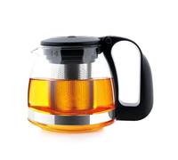 t24 Tetera de cristal con colador extraíble de acero inoxidable resistente al calor, filtro de té (700 ml)