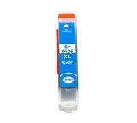 T2431-T2436 T2431 24XL Cartucho de Tinta, Compatible con Epson Expression XP55 XP750 XP760 XP850 XP860 XP950 XP960 XP970 XP-55 XP-750 XP-760(C 1PC)