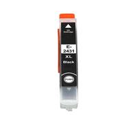 T2431-T2436 T2431 24XL Cartucho de Tinta, Compatible con Epson Expression XP55 XP750 XP760 XP850 XP860 XP950 XP960 XP970 XP-55 XP-750 XP-760(K 1PC)