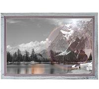 T248 Marcos de Fotos, Cadre Photo en Bois, 36 x 51 cm-look Shabby Chic/Maison de Campagne Blanc