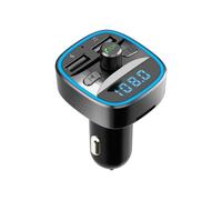T25 50W Wireless Bluetooth FM Transmitter with Dual USB Port, Car Charger, MP3 Player, Hands-free TF Card