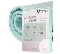 T2ND Protector Cama Impermeable Lavable Reutilizable 135x85 cm (Pack 1) para Incontinencia Adultos Mayores Niños Mascotas Alas Ajustables 4 Capas Absorbentes Higiénico Antiescaras Cuidado Nocturno