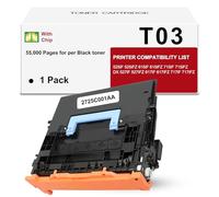 T2TONER Cartucho de tóner remanufacturado T03 de repuesto para Canon 525iF 525iFZ 615iF 615iFZ 715iF 715iFZ,DX 527iF 527iFZ 617iF 617iFZ 717iF. 1 Negro