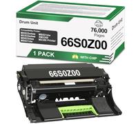 T2TONER Unidad de imagen 66S0Z00 (paquete de 1) de repuesto para Lexmark | Unidad de imagen negra 66S0Z00 para impresora MX632adwe MX532adwe MS632dwe MS631dw MS531dw XM3350 M3350 [76.000 páginas]