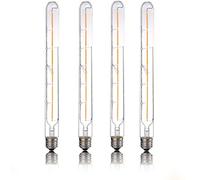 T30 300mm filamento LED Edison la bombilla de filamento 6W la bombilla de Edison tubular Claro Bombilla Retro Ultra amarillo 2200K / 220V, para el hogar Bombilla regulable,2pcs