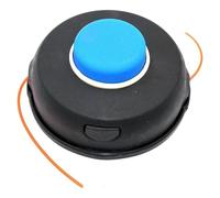 T45X - Cabezal de repuesto para Husqvarna 135R, 143R, 153R, 235R, 240R, 250R, 335LS, 335RX, 343R, M12 x 1,75 mm, rosca izquierda, color negro y azul