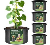 T4u Bolsas de Cultivo 56 L Pack de 5 para Huerto Urbano en Terraza