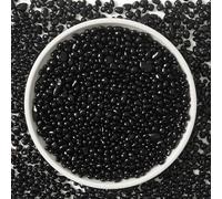 T4U Grava Negra Pulida de 450g, Piedras Irregulares para DIY, Rocas Pulidas para Plantas en Maceta, Bonsáis, Relleno de Jarrones, Decoraciones de Acuario, Grava para Acuarios