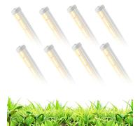 T5 Grow Lights, 408 luces LED blancas, espectro completo, tiras de luz de plantas PPFD para el cultivo de plantas de interior, invernadero, semillas, arrancador, diseño suculento