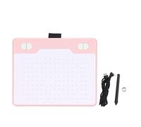 T503 Digital Drawing Tablet, Graphic Drawing Tablet with Electromagnetic Induction, 8192 Pressure Sensitivity, 5080LPI Resolution, Fast Reading for Android, OS, Ideal (Rosada)