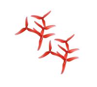 T5146 Material De PC Reforzado con Hélice 3 Aspas 5,1 Pulgadas for Drones Carreras Visión En Primera Persona Eje Mm 2/4 Pares(4Pair - T5146 Red)