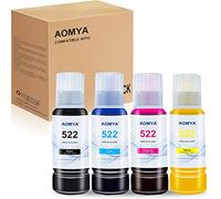 T522 522 - Botellas de repuesto de tinta compatibles con Ecotank ET-2760 ET-4760 ET-2750 ET-2720 ET-3760 ET-2850 ET-15000 ET-2800 ET-4700 ST-4000 ET-3855 0 impresoras ET-3710 ET-3750 ET-2803 ST-2000