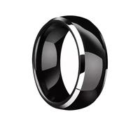 T5577 Chip RFID Smart Ring Anillo de resina epoxi de cerámica regrabable Clon 125 kHz Control de acceso Cerradura Tarjetas clave, US#12, Resina Cerámica, Zirconia cúbica