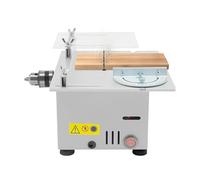 T6 Minisierra circular de mesa 96 W 4000-9000 rpm 7 velocidades regulables 0-29 mm profundidad de corte 0-180° ángulo hoja de sierra de 4 pulgadas para madera, acrílico, aluminio, enchufe UE