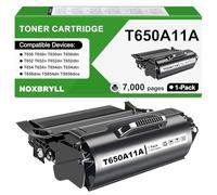 T650A11A - Cartucho de tóner compatible con Lexmark T650A11A, 7.000 páginas