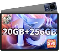 T65MAX Tablet 13 pulgadas, 20GB + 256GB / TF 1TB, Helio G99 Octa-Core Tablet de juegos, 10000mAh / 18W carga rápida, Tabletas grandes Android 14 con Widevine L1, 2.4G / 5G WiFi, 8 + 13MP - Metal