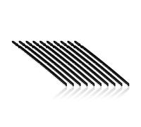 T744D - Hojas de sierra de calar con vástago en T, 10 hojas de sierra extralargas de 180 mm, hoja de sierra de acero de alto carbono para corte rápido de madera dura, madera contrachapada, madera